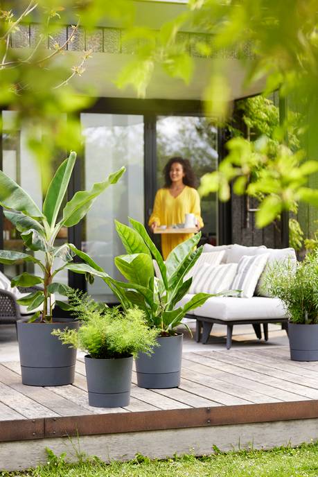 greensense aqua care round 30cm charcoal grey